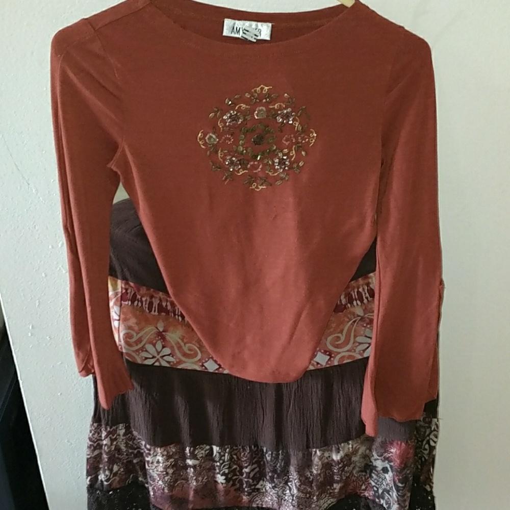 Shirt and skirt